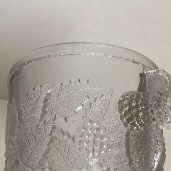 Antique EAPG Hobbs Brockunier Clear Glass Spooner ca 1870 blackberry pattern - Picture 13 of 16